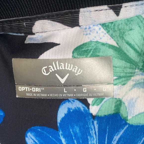 Callaway Floral Sleeveless Zip Golf Polo - Picture 8 of 8